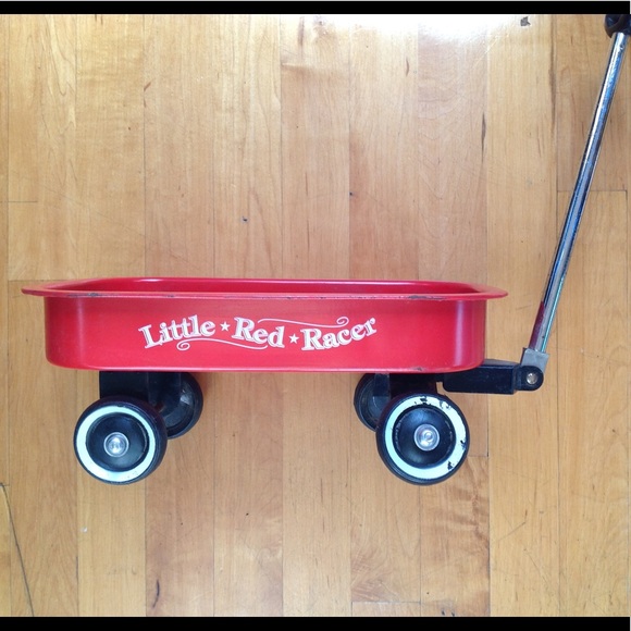 Little Red Racer Vintage Toy Wagon - Picture 2 of 11